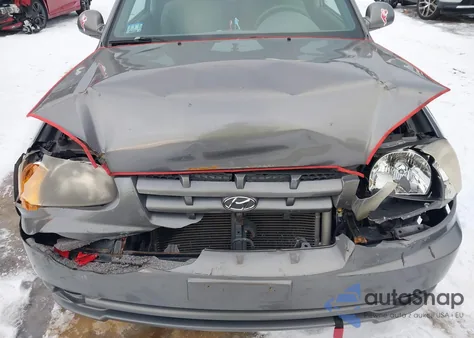 2005 Hyundai Accent Gls/Gt из США, поврежденный, VIN KMHCG35C75U348547